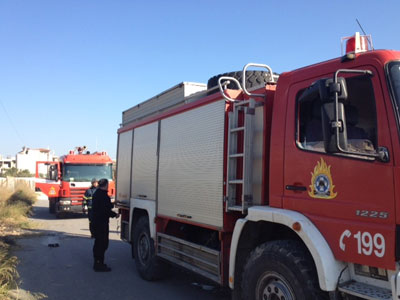 Ηράκλειο: Συναγερμός από φωτιά σε διαμέρισμα