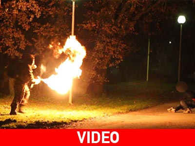 Ο μανιακός φαρσέρ με το φλογοβόλο