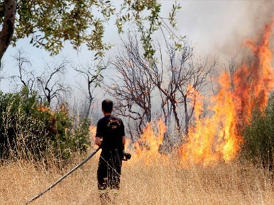 Υπό μερικό έλεγχο η φωτιά στο Οροπέδιο Λασιθίου