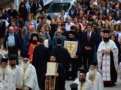 Στο Ναύπλιο τμήμα τιμίου ξύλου από τα Ιεροσόλυμα