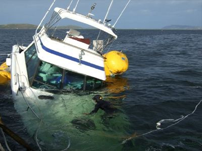 Βυθίστηκε ταχύπλοο στην Ερέτρια