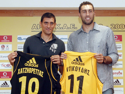 Παρουσιάστηκαν από την ΚΑΕ Άρης οι Χατζηβρέττας και Ντικούδης