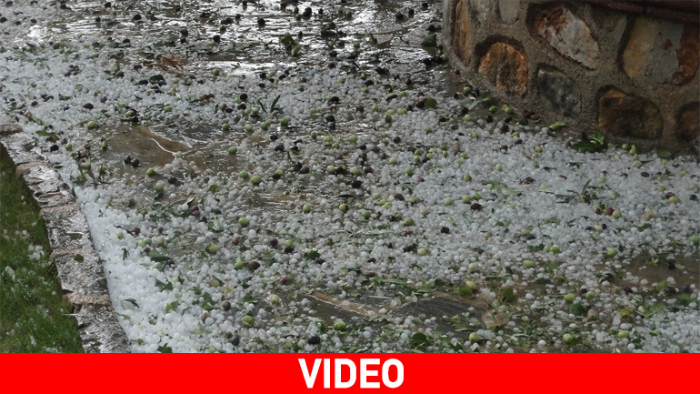 Ιωάννινα: Το «στρωσε» από το χαλάζι στα χωριά του λεκανοπεδίου