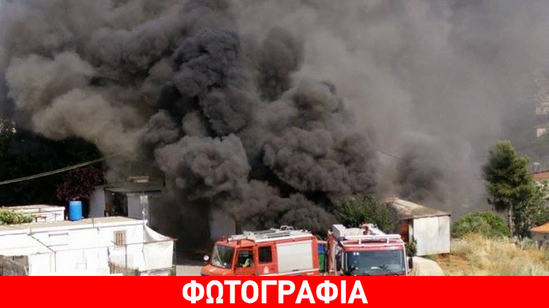 Αίγιο: Πυρκαγιά σε κοντέινερ καταυλισμού