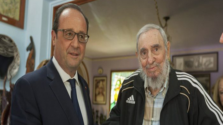 Κούβα: Ιστορική συνάντηση Ολάντ – Κάστρο Κούβα: Ιστορική συνάντηση Ολάντ – Κάστρο