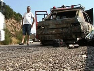 Απανθρακώθηκε μέσα στο αυτοκίνητό του