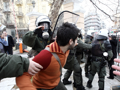 Ένταση και στην πορεία της Θεσσαλονίκης