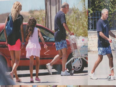 Οι ευτυχισμένες  στιγμές του Ν. Γκάλη στη Χαλκιδική