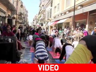 «Street yoga» στην Πάτρα!