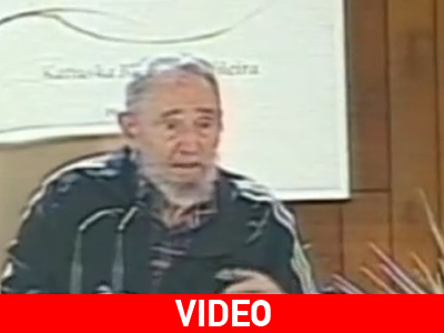Μία από τις σπάνιες δημόσιες εμφανίσεις του Fidel Castro