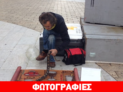 Φωτογραφηθείτε με… φίδι στην Πλατεία Αριστοτέλους
