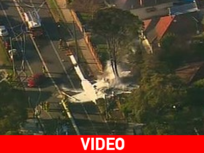 Μικρό αεροσκάφος συνετρίβη σε δρόμο του Σύδνεϋ