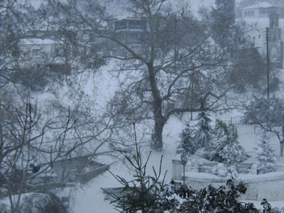 Χιονόπτωση στο Νομό Ροδόπης