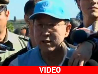 Επίσκεψη Ban Ki-Moon στη σεισμόπληκτη Χιλή