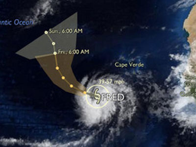 Αναβαθμίστηκε σε κυκλώνα η καταιγίδα “Fred”