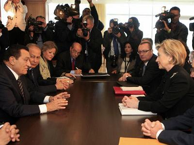 Συνάντηση Hilary Clinton-Hosni Mubarak