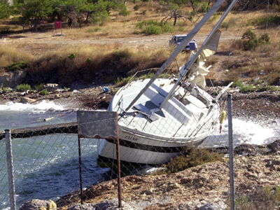 Προσάραξη σκάφους στην Κέρκυρα