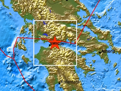 Σεισμική δόνηση 3,4 Ρίχτερ στο Αίγιο