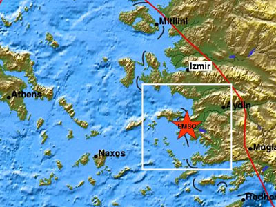 Σεισμός 4,6 Ρίχτερ ανοιχτά της Σάμου