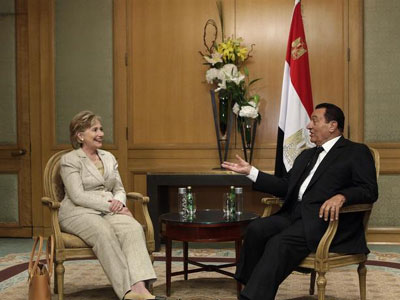 Συνάντηση Clinton-Mubarak στο Κάιρο