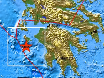 Σεισμός 4 Ρίχτερ στο Ιόνιο Πέλαγος