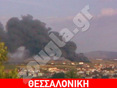 Φωτιά σε εργοστάσιο στη Χαλκιδική