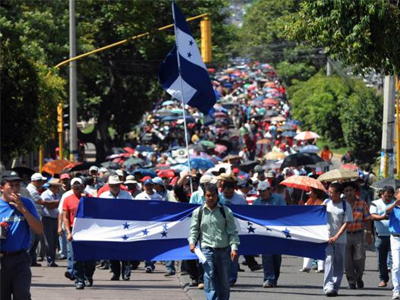 Ηχηρές πορείες αναμένονται στην Ονδούρα
