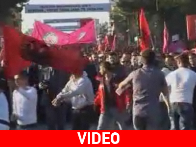 Διαμαρτυρία στα Τίρανα για το εκλογικό αποτέλεσμα