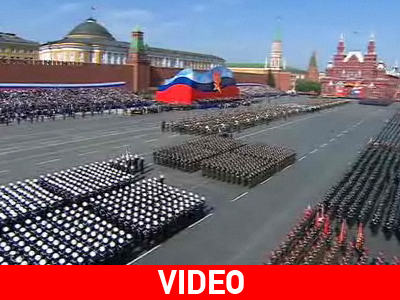 Μεγαλειώδης παρέλαση στη Μόσχα
