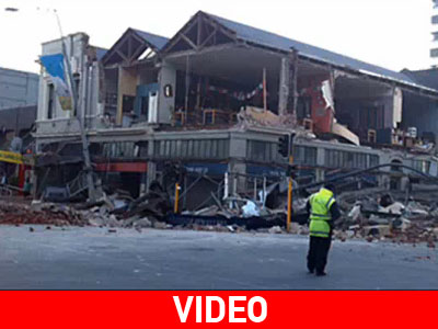 Ισοπεδώθηκαν κτίρια στη Νέα Ζηλανδία Ισοπεδώθηκαν κτίρια στη Νέα Ζηλανδία