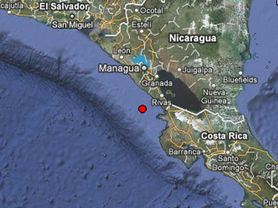 Σεισμός 5,9R ανοιχτά της Νικαράγουας