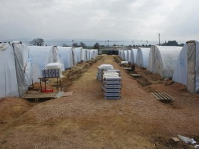 Καταγραφή των ζημιών στα θερμοκήπια της Ημαθίας