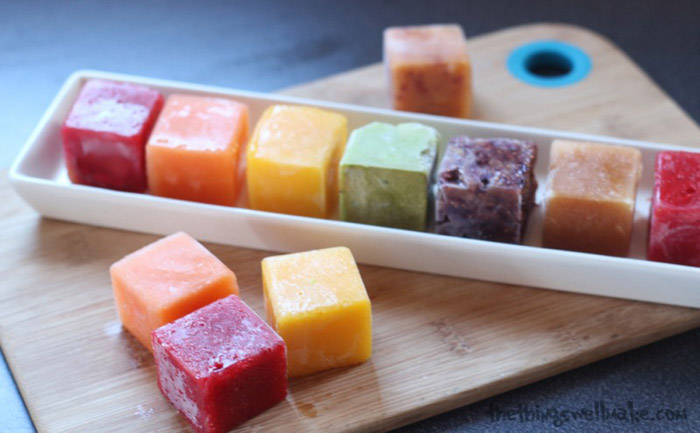 Smoothie frozen cubes