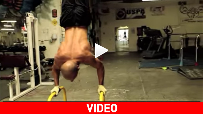 O Frank Medrano σε ένα superhuman workout στο δίζυγο της  Lebert