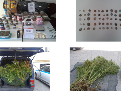 Σύλληψη για ναρκωτικά και αρχαία νομίσματα