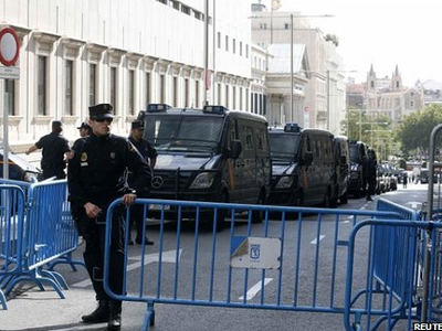 Αυξημένα μέτρα ασφαλείας στη Μαδρίτη εν όψει διαδηλώσεων