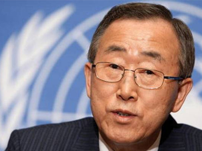 Στήριξη για τις διαπραγματεύσεις μεταξύ Ισραήλ- Παλαιστίνης ζητά ο Μπαν Κι Μουν