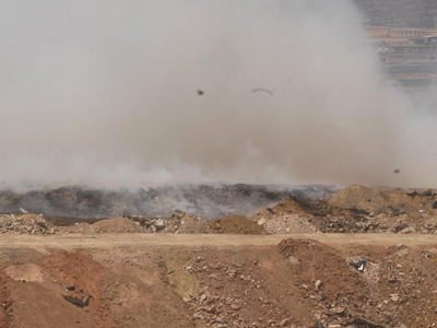 Πυρκαγιά στη χωματερή