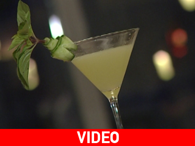 Basil and Cucumber Martini