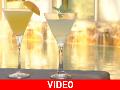 The Med & Peach Martini