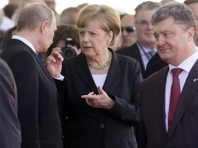 A. Merkel: Χαμηλές οι προσδοκίες από τη συνάντηση Ποροσένκο-Πούτιν