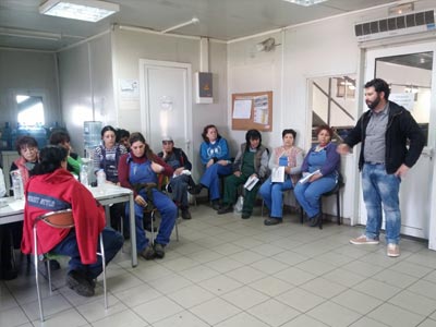 To KKE στο εργοστάσιο ανακύκλωσης του Ηρακλείου Κρήτης