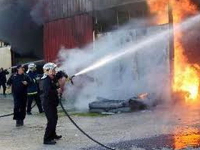 Φωτιά σε εργοστάσιο στη Λαμία