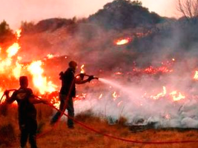 Πυρκαγιά στον Ξυροπόταμο Δράμας