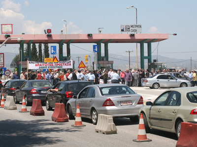 Ουρά στα διόδια του Ζευγολατιού