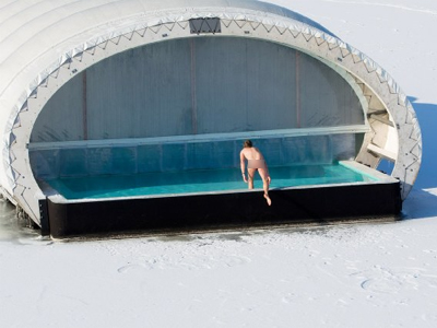 Σάουνα από πάγο!