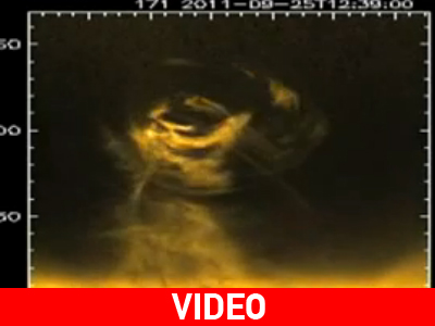 Ηλιακός ανεμοστρόβιλος σε βίντεο της NASA