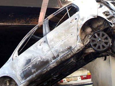 Στις φλόγες τυλίχτηκε αυτοκίνητο γνωστού ηθοποιού