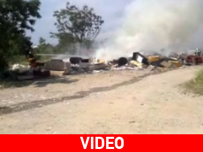 Φωτιά στο στρατόπεδο Π. Μελά