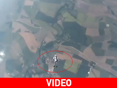 Απίστευτο: Λιποθύμησε κατά τη διάρκεια του freefall